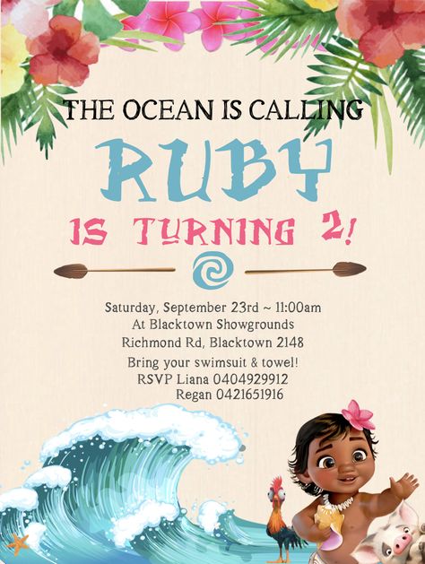 Moana Birthday Invitation Template, Moana Party Decorations, Moana Birthday Party Theme, Moana Birthday Invitation, Moana Theme, Magic Party, Moana Birthday Party, Moana Party, Moana Birthday