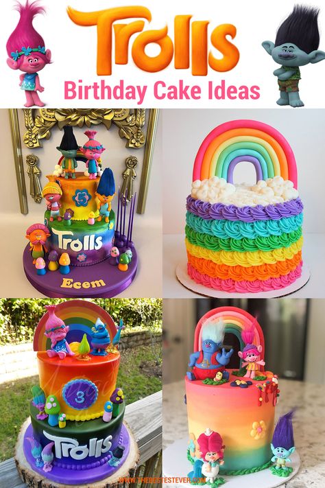 Trolls cakes are so cute😍😍? We showcase a couple that should be perfect for your themed birthday party  #trollscake #trollsbirthdaycake #cakeideas #coolcakes #kidscakes #trollsparty Trolls Themed Cake, Trolls Bday Cake, Trolls Birthday Cake For Boys, Trolls World Tour Birthday Cake, Trolls Band Together Birthday, Trolls Band Together Birthday Cake, Troll Birthday Cakes, Trolls World Tour Cake, Troll Themed Birthday Party