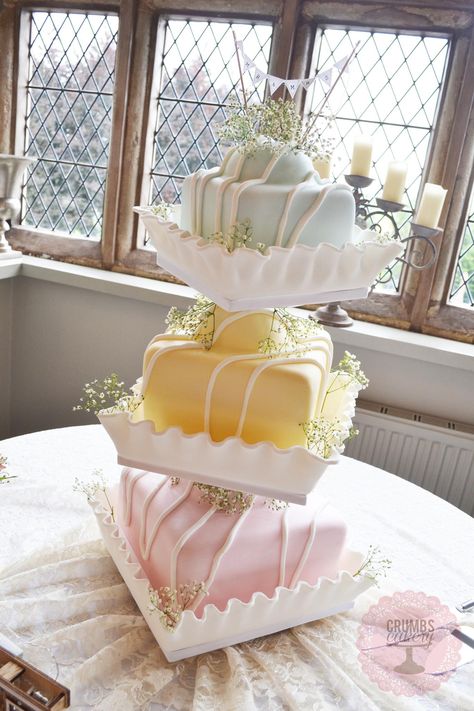 As we both love French Fancies (especially James❤️) this would be our perfect wedding cake 😍😋 Wedding Cake Tutorial, French Fancies, Fancy Wedding Cakes, Wedding Cake Stand, Fondant Wedding Cakes, Wedding Cake Stands, Cake Trends, Fancy Wedding, Dream Cake