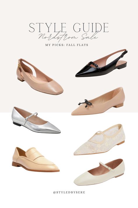 When the temps drop, stay warm by closing those toes! Here are my favorite flats for Fall/Winter 2024-2025 from the Nordstrom Anniversary Sale. Dressy flats are perfect for in or out of the office. Which are your favorites?! Pointy Flats Outfit, Neutral Flats, Dressy Flats, Fall Flats, Pointy Flats, Nude Flats, Nordstrom Sale, Nordstrom Anniversary Sale, Pointed Toe Flats