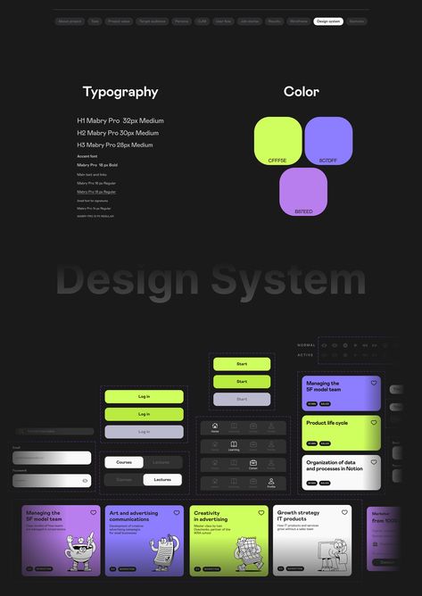 Tech Graphic Design Inspiration, On Boarding Ui, Ui Ux Portfolio Design, Education App Ui Design, Ui App Design, Ui Kit Design, Graphic Design Portfolio Book, Ui Portfolio, Ux Kits