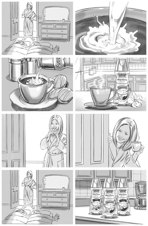 Animation Storyboard Examples, Story Boards Illustration, Story Board Illustration Ideas Easy, Storyboarding Illustration, Story Board Drawing, Story Board Design, Storyboard Ideas Simple, Story Board Illustration Ideas, Sequential Drawing