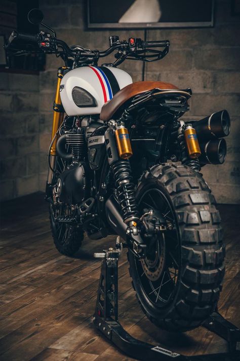 Le 1200 Scrambler Triumph XtRem par Triumph Lanester : TT à l'horizon Triumph 1200 Scrambler, Triumph Scrambler 1200 Xe Custom, Triumph Bratstyle, Triumph Scrambler 1200 Xe, Triumph Bike, Triumph Scrambler Custom, Adventure Bike Motorcycles, Triumph Street Scrambler, Moto Wallpapers