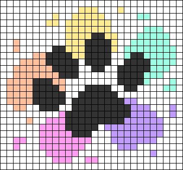 Pixel Art Easy Small Cute, Small Grid Pattern, Pixel Art Small Cute, Small Pixel Art Grid, Small Pixel Art Pattern, Pixel Art Chat, Small Alpha Patterns, Pixel Kawaii, Modele Pixel Art