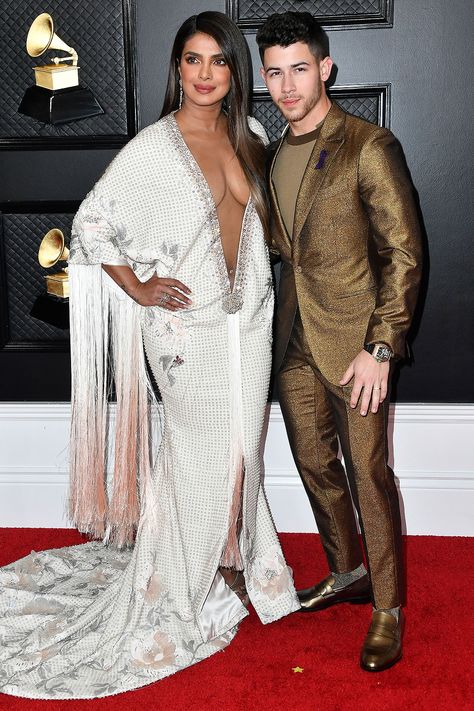 See the stars at the 2020 Grammy Awards Priyanka Chopra Wedding, Danielle Jonas, Grammys 2020, Grammy Dresses, Grammy Awards Red Carpet, Tanya Tucker, Celebrity Couple, Gwen Stefani And Blake, Liza Koshy