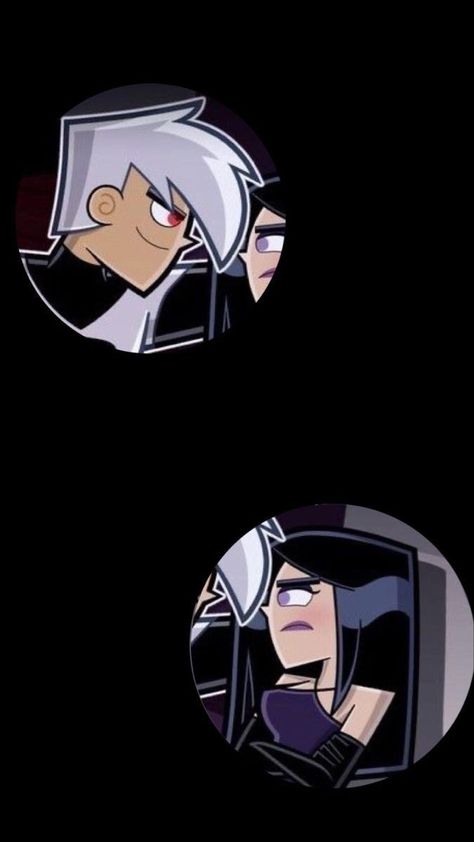 Danny Phantom Matching Pfps Couple, Danny Phantom Pfp Matching, Danny Phantom Profile Pic, Danny Phantom Matching Pfps, Couple Matching Profile, Cartoon Girl Pfp, Matching Cartoon Pfp, Wallpaper Iphone Matching, Danny Phantom Pfp