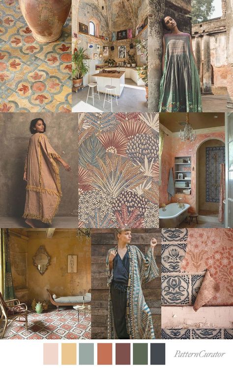 Mood Board Fashion Inspiration, Pattern Curator, Digital Wellness, Fabric Installation, Color Season, Color Trends Fashion, Mood Board Inspiration, Colour Board, Print Trends