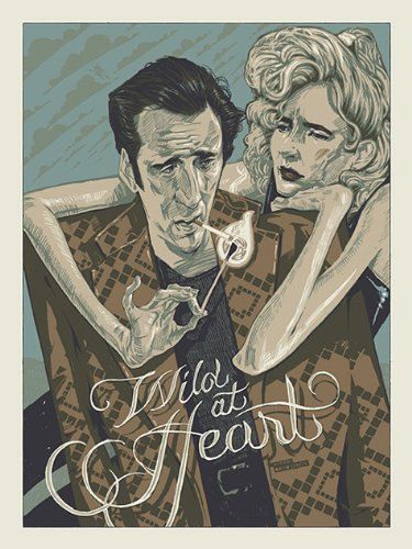 Wild At Heart --- Alternative Movie Poster with Black Card Frame Omg Posters, Designer Couch, Heart Poster, Heart Illustration, Movie Posters Design, Wild At Heart, Alternative Movie Posters, Gig Posters, Art And Illustration