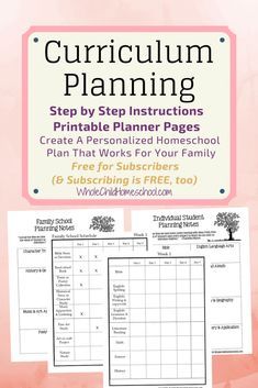 Homeschool Planning Pages, Homeschool Year Planning, Homeschool Planning Printables, Homeschool Curriculum Planning, Curriculum Planner, Homework Planner, Morning Basket, Homeschool Hacks, Free Homeschool Curriculum