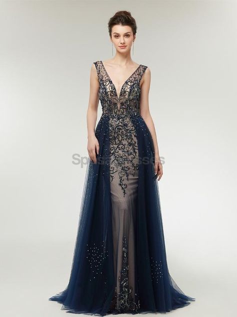 A Line Evening Dress, فستان سهرة, Beauty Dress, Backless Maxi Dresses, Maxi Dress Navy, Tulle Prom Dress, Dresses Evening, Cheap Prom Dresses, Fitted Silhouette