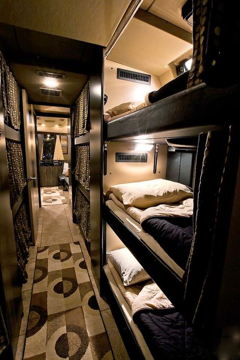 Tour Bus Aesthetic Band, Tour Bus Aesthetic, Tour Bus Interior, Maximoff Hale, Luxury Campers, Lake House Food, Bus Interior, Luxury Motorhomes, Bus Living