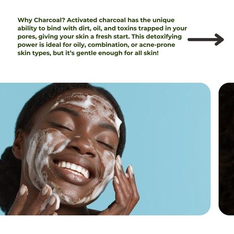 Did you know that activated charcoal can draw out toxins and impurities from your skin like a magnet? Our Charcoal Face Soap harnesses this power, offering deep cleansing while still keeping your skin hydrated. It’s the perfect solution for clearer, smoother skin without any harsh effects! Why Charcoal? Activated charcoal has the unique ability to bind with dirt, oil, and toxins trapped in your pores, giving your skin a fresh start. This detoxifying power is ideal for oily, combination, or a... Charcoal Face Soap, Face Soap, A Fresh Start, Activated Charcoal, Smoother Skin, Deep Cleansing, Fresh Start, Acne Prone Skin, Skin Types