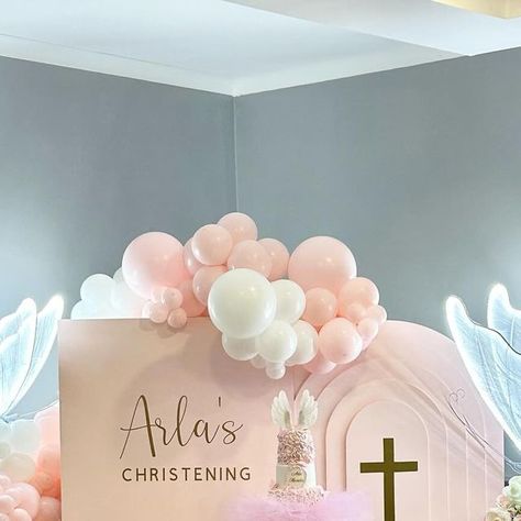 B O U G I E • E V E N T S on Instagram: "✨ Arlà’s Christening ✨ Okkkkkk so this is now my favourite set up ever!!! OBSESSED is the only word for this! 🩷 We hope you had an amazing day Arlà Balloons by the best @amscanuk x @sempertex Backdrops by @gibs_on_it Cake @sinclairscakes DM to book ✨ #christeningballoons #christeningdecor #christeningcake #christeningparty #amscanuk #amscan #sempertex #glasgow #sailboardbackdrop #sailboardgarland #glasgowballoons #eventstylist #eventstyling #th Christening Backdrop, Christening Theme, Christening Balloons, Teddy Bear Theme, Christening Party, Christening Cake, Bear Theme, Amazing Day, Event Styling