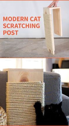 Diy Jouet Pour Chat, Diy Cat Scratching Post, Katt Diy, Diy Cat Bed, Chat Diy, Couch Protector, Cat House Diy, Diy Cat Toys, Dog House Diy