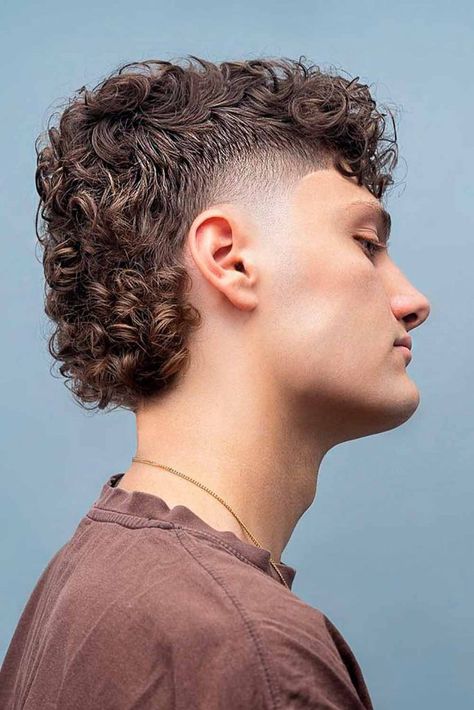 Modern Mullet Haircut, Fade Mullet, Taper Fade Curly Hair, Mullet Fade, Short Mullet, Low Taper, Men Haircut Curly Hair, Mullet Haircut, Boy Hair