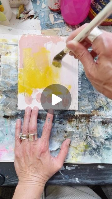 Betty Franks Art, Playful Painting, Creative Painting, My Desk, Mixed Media Artists, Artist On Instagram, Art Videos, Check It Out, Mixed Media