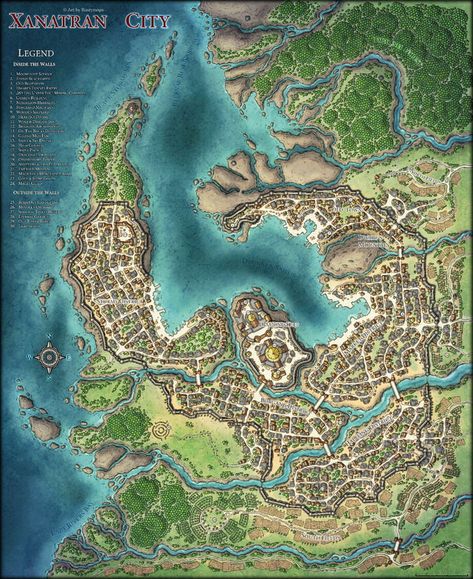 Fantasy City Map, Fantasy Map Making, Building Map, Fantasy Town, Fantasy World Map, City Layout, Tabletop Rpg Maps, Fantasy Concept, Map Pictures