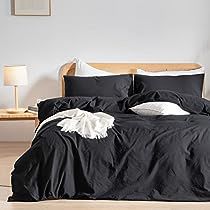 Comfortable Chic, Green Duvet, Lightweight Bedding, Green Duvet Covers, King Size Duvet Covers, Home Bedding, Linen Style, Cotton Duvet Cover, Deep Black