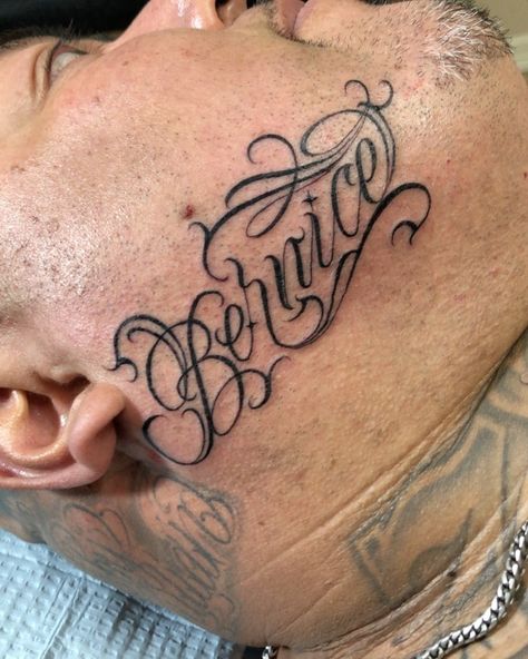 Marco A. Martinez on Instagram: “Another on @jcoria_gt 👊🏽 . #marcoamartinez #freehandtattoo #letteringtattoos” Name On Face Tattoo, Face Name Tattoo, Maria Name Tattoo, Maria Tattoo Design Name, Rodriguez Tattoo Name, Free Hand Tattoo, Writing Fonts, Tattoo Lettering Fonts, Face Tattoos