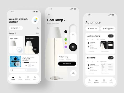 Smart Home App Design, Home Assistant Dashboard, Iphone Company, Smarthome App, House App, Figma Design, Smart Home Control, App Interface Design, App Home