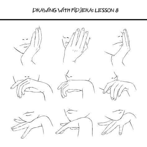 La posición de las manos ya las cara Hands On Face, Drawing Hands, Hand Gestures, Hand Drawing Reference, Hand Reference, Poses References, Anatomy Reference, Drawing Practice, Art Poses