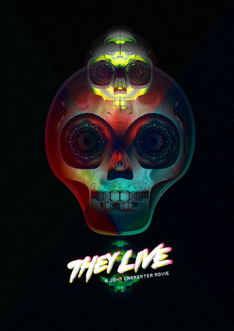 They Live Movie, Live Fanart, Space Horror, Alternative Posters, Awesome Posters, Movie Synopsis, Horror Collection, Best Movie Posters, Fan Poster