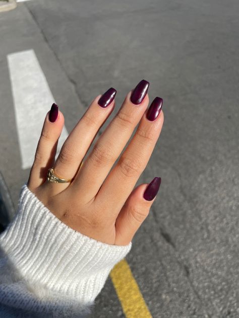 Grape color nails 🍇 Grape Colored Nails, Grape Nails, Grape Color, Color Nails, Nail Colors, Grapes, Nails, Beauty, Quick Saves