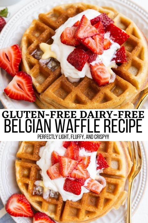 Gluten Free Belgian Waffles, Dairy Free Waffles, Belgian Waffles Recipe, Df Recipes, Healthy Waffles, Candida Recipes, Gluten Free Waffles, Waffles Recipe, Recipes Bread