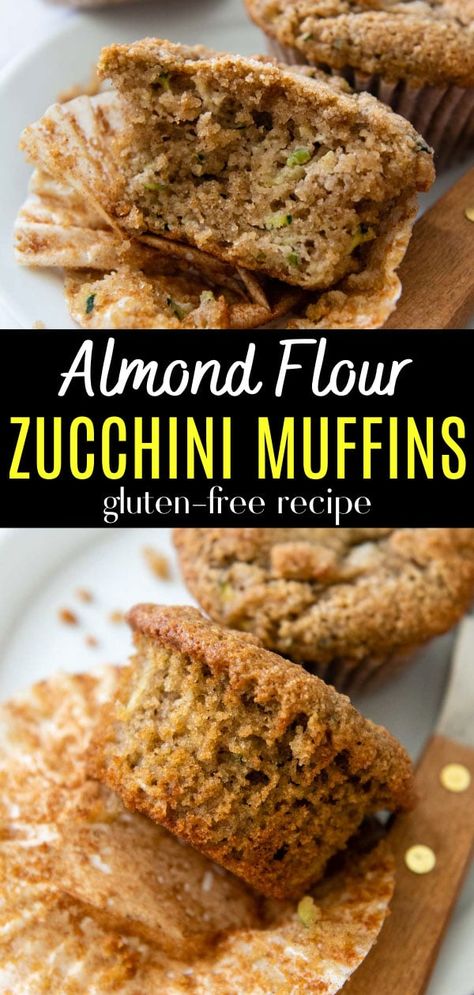 Dolce Poche Calorie, Healthy Low Fat Recipes, Almond Flour Muffins, Low Carb Low Fat Recipes, Baking Powder Uses, Low Carb Muffins, Dairy Free Breakfasts, Healthy Zucchini, Low Carb Low Sugar