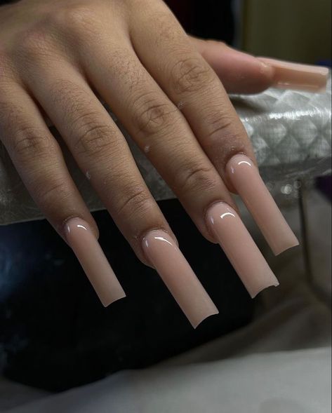 Long Straight Nails, Beige Acrylics, Beige Acrylic Nails, Paris Filter Instagram, Plain Acrylics, Medium Long Nails, Baddie Cars, Aesthetic Nail Designs, Plain Acrylic Nails