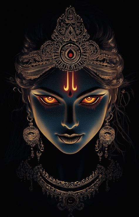 Lord Durga Wallpapers, Durga Goddess Wallpaper, Kali Krishna, Kali Mata Wallpaper, Maa Kali Wallpapers, Maa Durga Art, Lord Narayan, Kali Art, Durga Maa Pictures