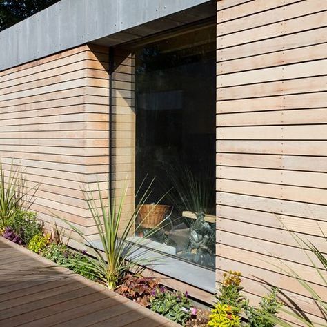 Wood Cladding Exterior, Western Red Cedar Cladding, Types Of Cladding, Rainscreen Cladding, Shiplap Boards, Larch Cladding, Cedar Cladding, External Cladding, House Cladding