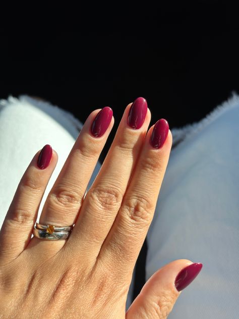 Autumn Berry Nails, November Nail Colours, Berry Colored Nails Fall, Fall Nails Cranberry, Mulberry Nail Color, Fall Colored Nails Gel, Red Plum Nails, Dark Raspberry Nails, Wine Berry Nails