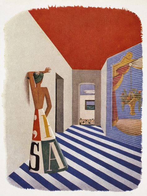 Gio Ponti Interior, French Culture, Gio Ponti, Italian Art, Ceiling Design, Art And Architecture, Italian Design, Contemporary Artists, Small House