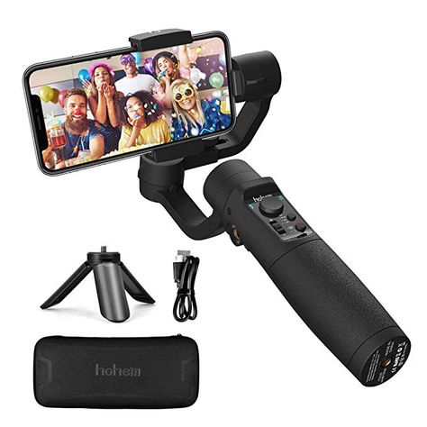 3-Axis GIMBAL STABILIZER FOR PHONE - Hohem iPhone: Amazon.co.uk: Camera & Photo Dji Osmo Mobile, Gimbal Stabilizer, Mobile Review, Action Cam, Photography Gear, Smart Tech, Inception, App Control, Action Camera