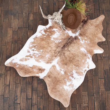 Faux hide rug