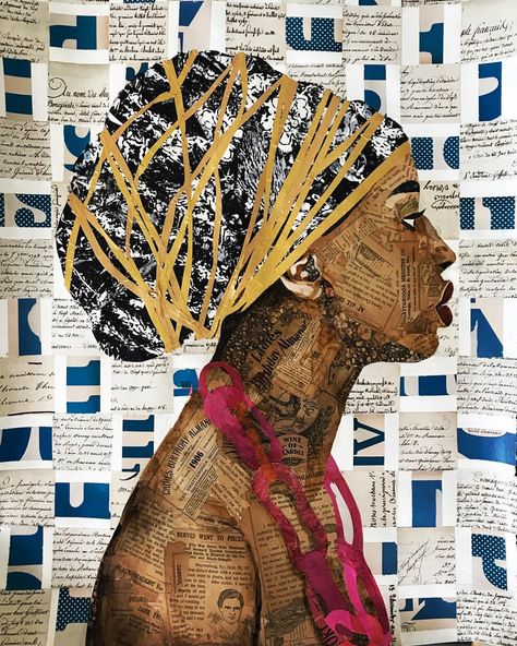 247 Likes, 22 Comments - @brendabogart on Instagram: “New work in the works for my upcoming show @blue_print_store Oct 19th 5-7pm. #brebogcollage ” Collage Portrait, Afrique Art, Ap Studio Art, Collage Art Projects, Paper Collage Art, Magazine Collage, Collage Art Mixed Media, Collage Artwork, Fruit Of The Spirit