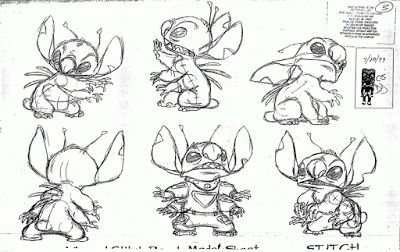 Stitch Concept Art Lilo And Stitch 2002, Animation Disney, Stitch Character, Lilo Y Stitch, Character Model Sheet, Disney Concept Art, Disney Sketches, Walt Disney Pictures, Character Sketches