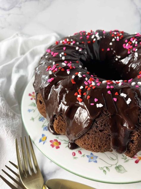 Double Chocolate Chip Bundt Cake - Mom Loves Baking Chocolate Chip Bundt Cake Recipe, Three Layer Chocolate Cake, Raspberry Layer Cake, Chocolate Chip Bundt, Chocolate Chip Bundt Cake, Up Cake, Chocolate Bundt, Chocolate Chip Cake, Chocolate Bundt Cake