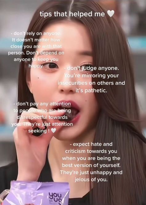 Daily Self Improvement, Wonyoung Effect, Wony Motivation, Wonyoung Mindset, Dont Depend On Anyone, Wonyoung Motivation, Get My Life Together, Self Confidence Tips, Confidence Tips