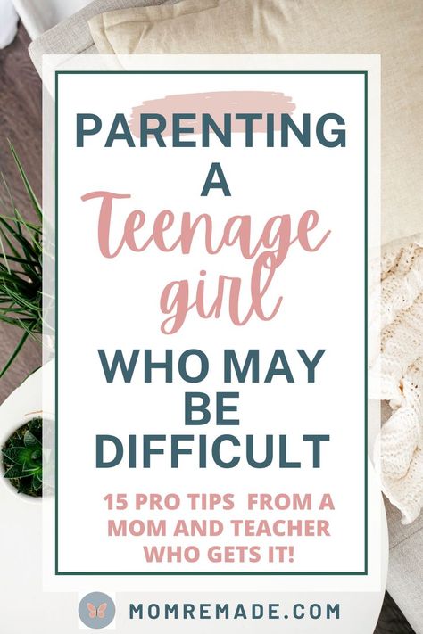 Check out these 15 tips for raising a teenage girl (or raising a defiant teenage girl). As a teacher and a mom who has raised a daughter, I can give you some pro tips to help you along the way. This phase won’t last forever. In the meantime, these survival skills will help. Biblical Parenting, Raising Teenagers, Parenting Preteens, Positive Parenting Solutions, Parenting Discipline, Parenting Knowledge, Parenting Done Right, Parenting Techniques, Parenting Help