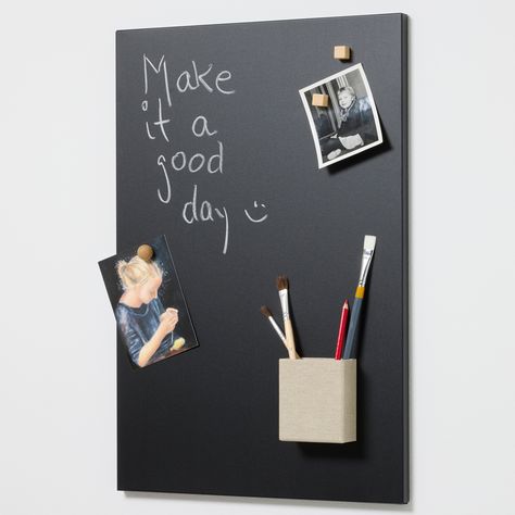 Today is a good day and there is good news 📣 Magnetic, metal chalkboards for the expression of creativity 😍 Today Is A Good Day, Wall Design, Good Day, Good News, Chalkboard, Chalk, Magnets, Good Things, Wall