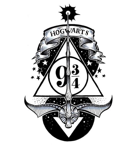 Growth Tattoo, Harry Potter Tattoo Sleeve, Harry Tattoos, Artwork Tattoo, Hp Tattoo, Harry Potter Art Drawings, Art Maker, Harry Potter Printables, Harry Potter Background