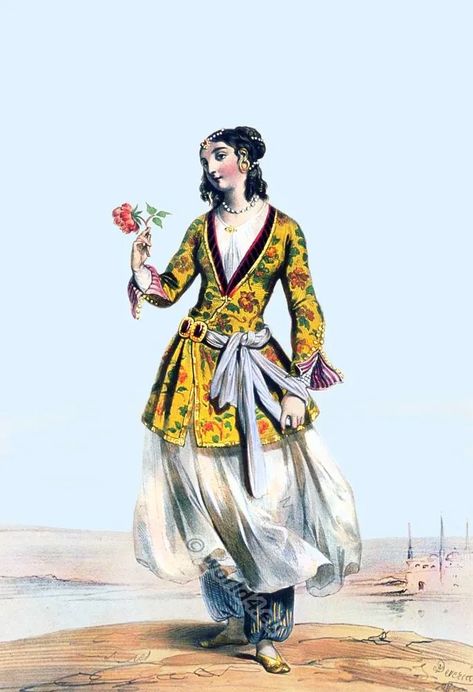 Persia Archives - Page 5 of 6 - World4 Costume Culture History Ancient Turkish Clothing, Traditional Persian Clothing, Persian Clothes, Clothing Illustration, Fantasy Inspo, European Costumes, Turkish Clothing, Persian Fashion, Ancient Persia