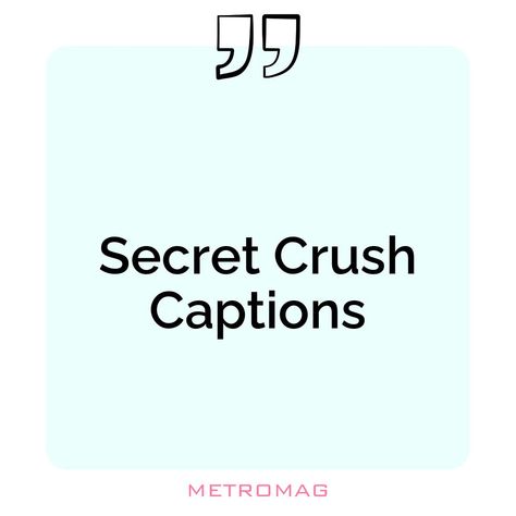 Looking for the perfect quote or caption to express your feels on Instagram? Check out our list of crush captions and quotes for some inspiration. See all quotes and captions on https://metromag.com/crush-captions/ Crush Captions, Insta Caption, Quotes For Instagram, Secret Crush, Perfection Quotes, All Quotes, Instagram Captions, How Are You Feeling, Feelings