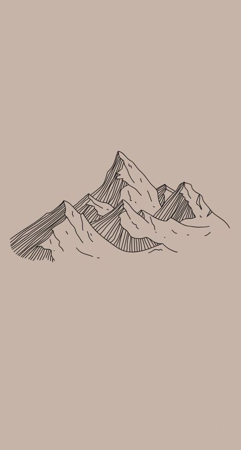 Line Drawing Mountain Tattoo, Drawing A Mountain, Mountains Aesthetic Drawing, Mountains Simple Drawing, Beat Yesterday Tattoo, Mountain Line Drawing Simple, Mountains Line Drawing, Mountain Simple Drawing, Line Work Mountain Tattoo