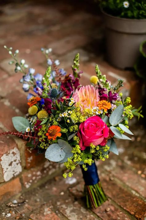 Bouquet Flowers Bride Bridal Ponk Rose Dahlia Colourful Eucalyptus Travel Theme Wedding Livvy Hukins Photography #weddingbouquet #weddingflowers #wedding June Wildflower Wedding, Bright Wedding Bouquet, Wildflower Bridal Bouquets, Wildflower Wedding Theme, Colorful Bridal Bouquet, Small Wedding Bouquets, Wedding Bouquet Ideas, Wildflower Wedding Bouquet, Colorful Wedding Bouquet