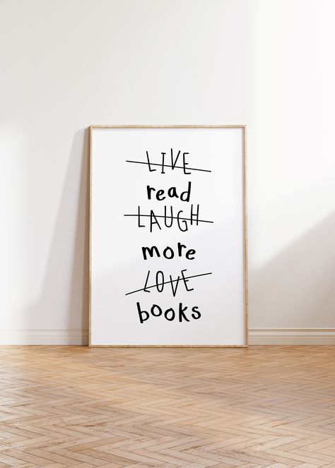 Bookish Bedroom, Bookish Wall Art, Reading Poster, Bookish Art, Lover Wall Art, Art Quotes Funny, Reading Posters, Art Live, Book Wall Art