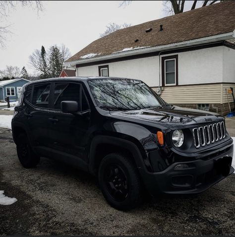 Black Jeeps Aesthetic, New Car Aesthetic Jeep, Jeep Renegade Lifted, Jeep Renegade Black, Jeep Renegade 2017, Career Lifestyle, Black Jeep, The Best Revenge, Car Cleaning Hacks