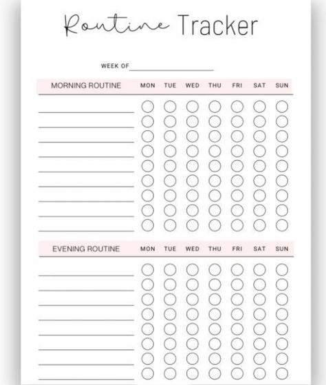 Printable Skincare, Skincare Tracker, Skincare Planner, Beauty Planner, Planner Self Care, A4 Journal, Routine Printable, Beauty Journal, Self Care Planner